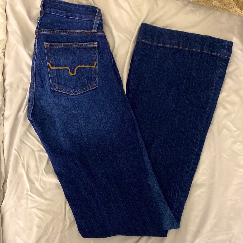 Kimes Ranch Jennifer Dark Wash Flare Jeans.